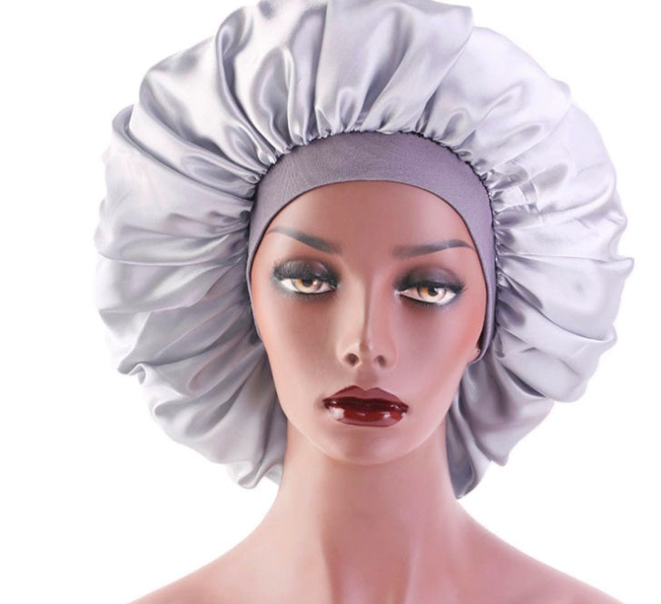 Nocturnly Silk Bonnet – bonnet de nuit en satin, élastique ajustable