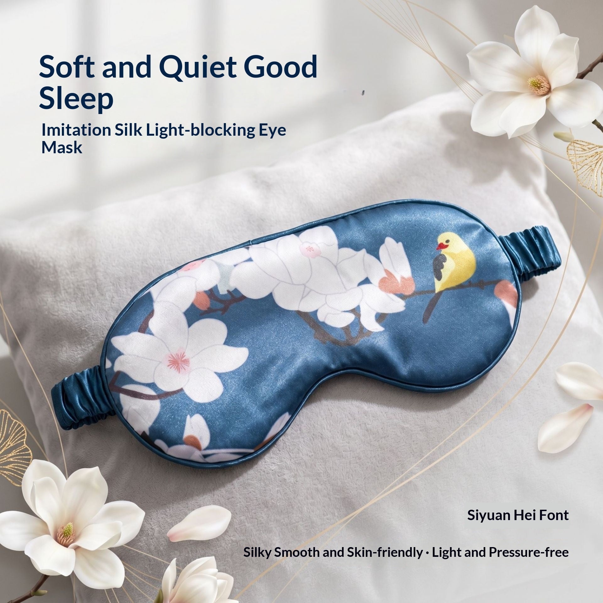 Nocturnly Blackout – masque de sommeil 3D, vue de profil