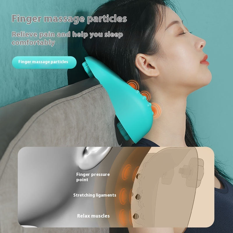 Oreiller cervical massant Shiatsu Nocturnly – vue de profil